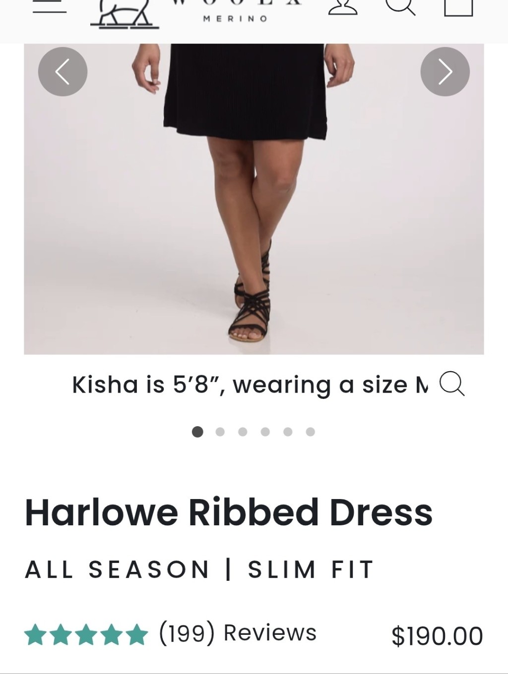 Woolx Harlowe Merino Wool Dress — image 8 of 8